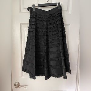 *VINTAGE* Alson Sportswear Select Separates 1950s black ruffled skirt